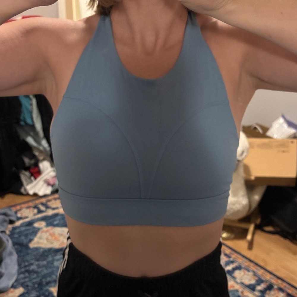 Alphalete Slate Blue Sports Bra